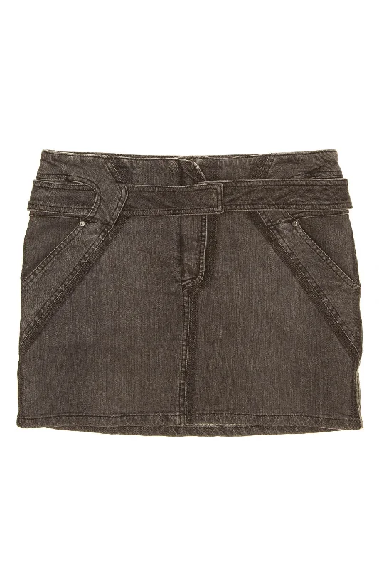 Stella McCartney - Dark Grey Jean Skirt - IT 42 linen skirt breathable