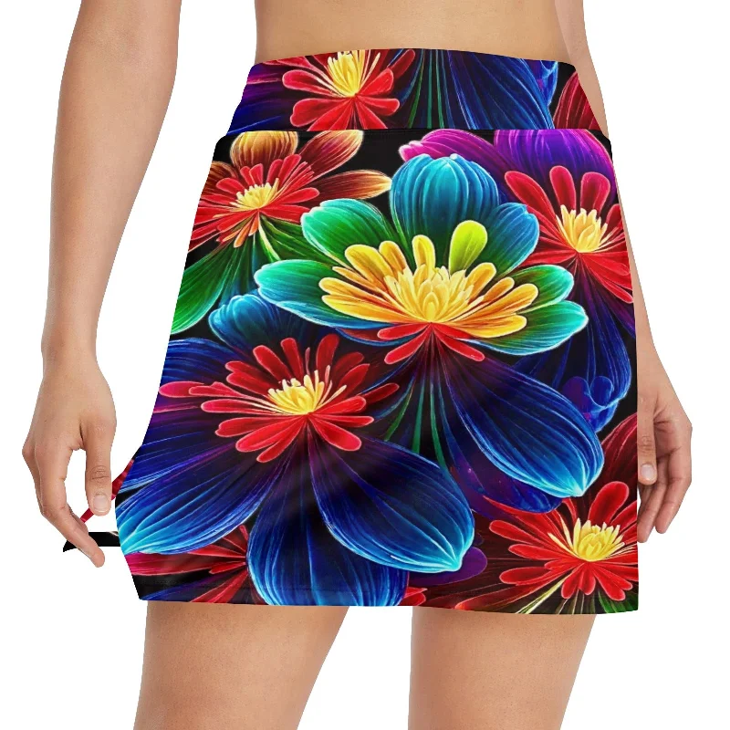 Women's Golf Skirt with Pocket (D64) lace skirt intricate