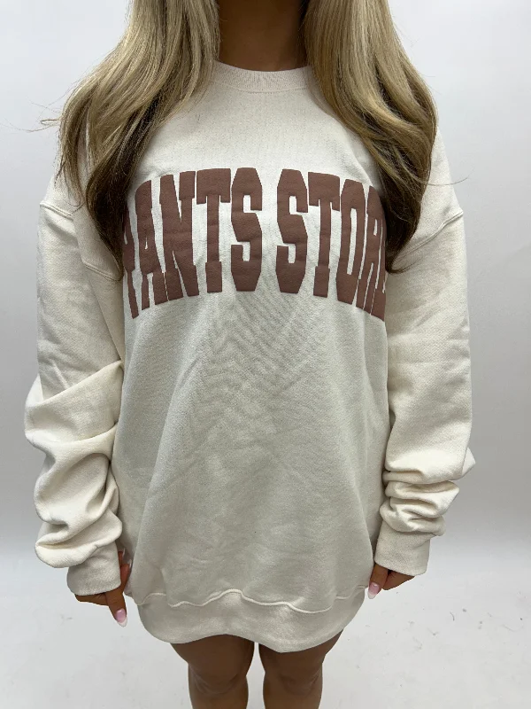 Pants Store Sweatshirt Hoodie with Sequins Glamorous Eye-catching