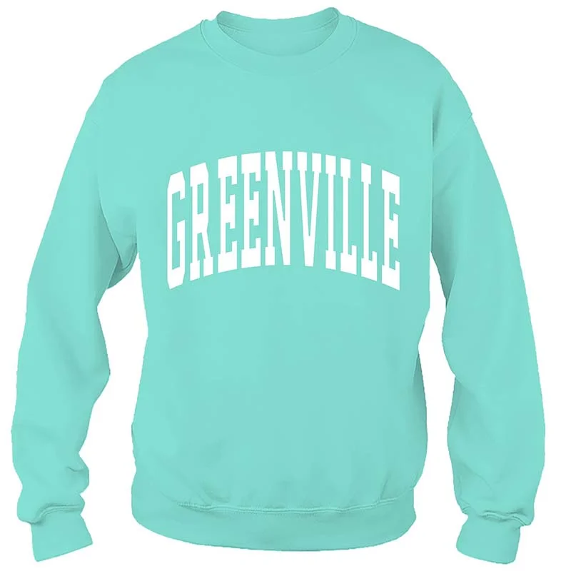 Greenville Crewneck Sweatshirt Hoodie with Snap Buttons Easy Quick