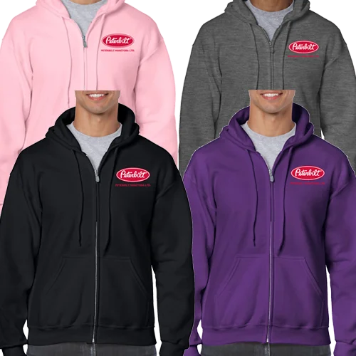 Peterbilt Manitoba Gildan Zip Hoodie Hoodie with Back Slit Movement Comfort