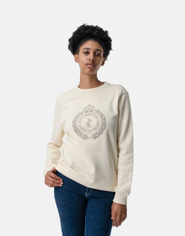 Polo Casey Nailhead Sweatshirt Stone Hoodie with Elastic Waist Stretchable Comfortable