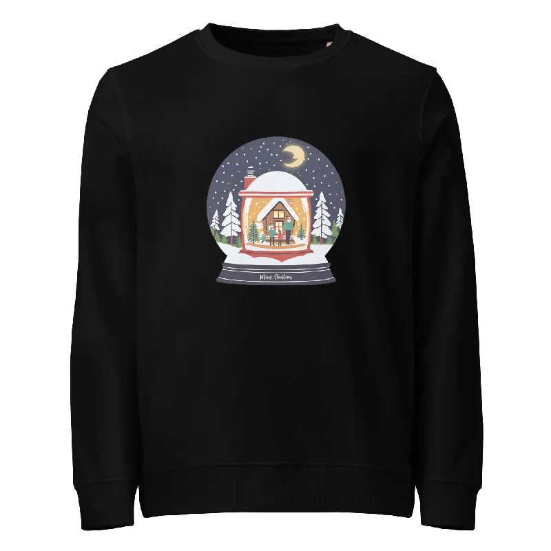 Snowy Christmas Graphic Women Organic Sweatshirt Hoodie with Tie-Dye Psychedelic Retro Snowy Christmas Graphic Women Organic Sweatshirt Hoodie with Tie-Dye Psychedelic Retro