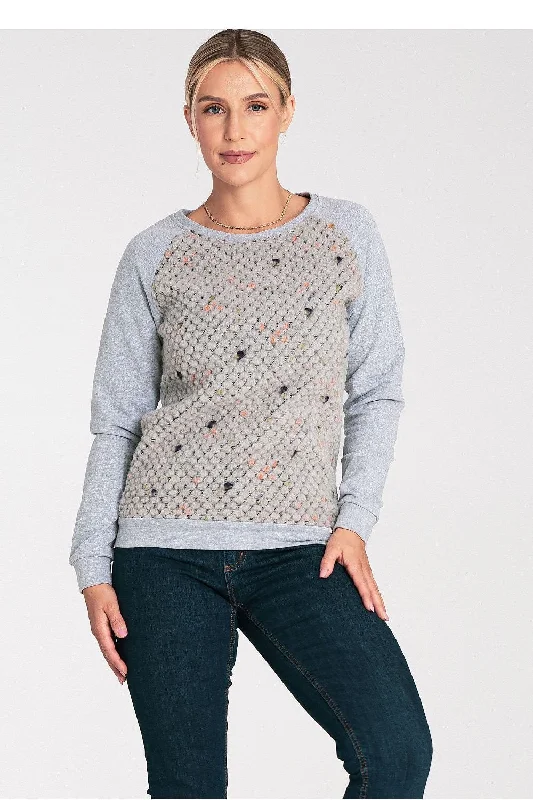 Sweatshirt Figl Hoodie with Hidden Zipper Minimalist Clean