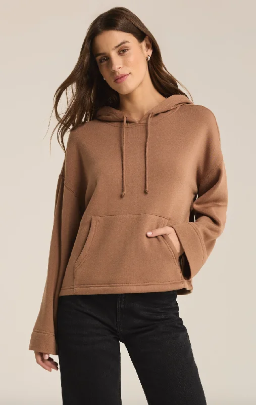 Z-Supply Lift Off Hoodie - CAMPFIRE Hoodie with Monochrome Minimalist Simple